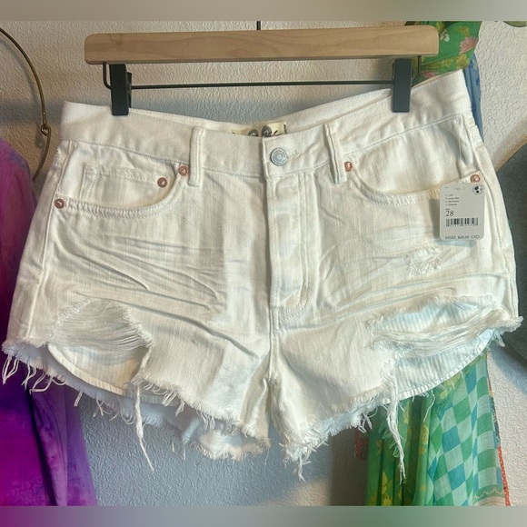 Free People Pants - NWT Free People We the Free denim shorts size 28